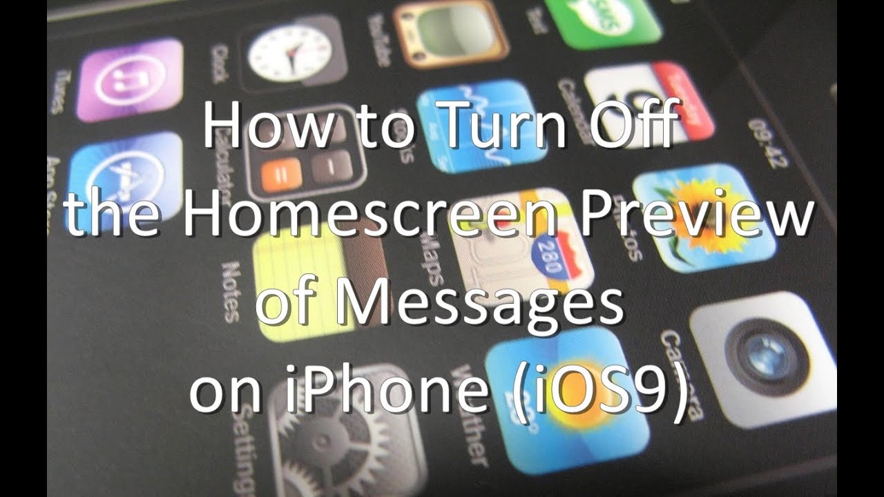 How to Turn Off the Homescreen Preview of Messages on iPhone and iPad