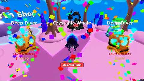 Roblox Clicker Simulator Hatched New Divine Deep Sea Egg Crystallic Whale