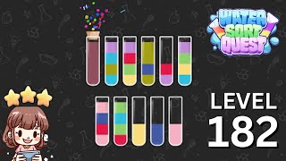 Water Sort Quest Level 182 Solution Walkthrough