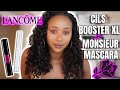 THE BEST MASCARA! Lancome CILS BOOSTER XL + MONSIEUR BIG VOLUMIZING Mascara Review!  (Shocked!!!!)