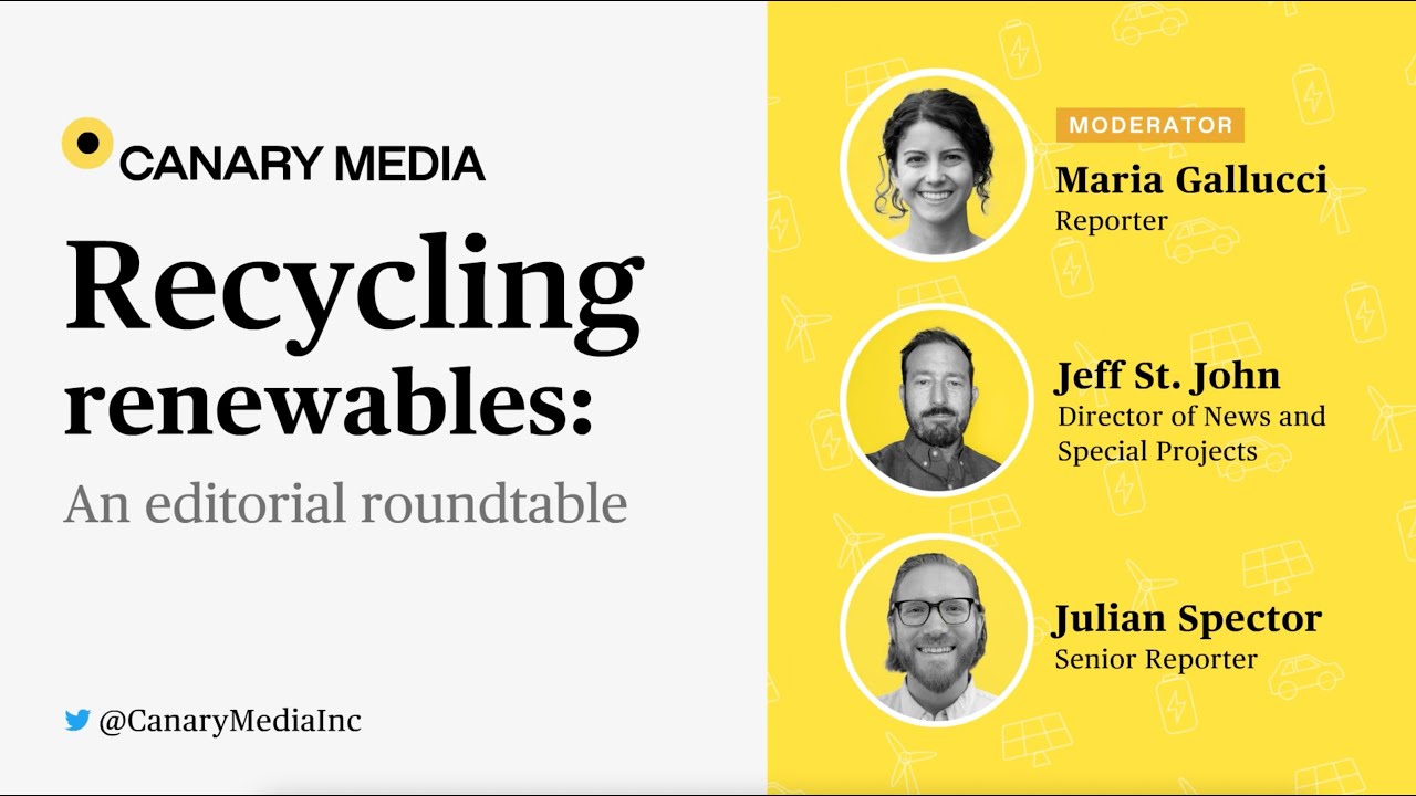 Recycling renewables: An editorial roundtable