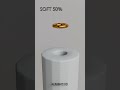 Blender Torus Soft Body Simulation 0% vs 100% Comparison