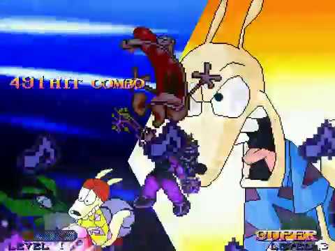 Mugen Zim,Rocko,Madotsuki and Megaten vs Shock The Worm,Aardvark,Roxas and Stimpy