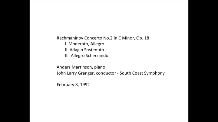 Anders Martinson - Rachmaninov Concerto No.2 in C ...