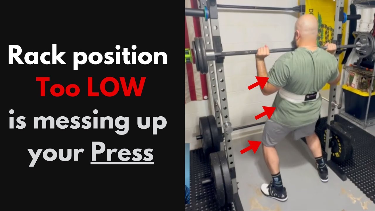 Offset March Rack Position Rack Position is messing up your Overhead Press | Barbell Tips with ...