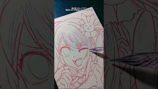 「推しの子」の星野アイちゃんをガラスペンで描きました!#shorts #イラスト #イラストメイキング #推しの子 #星野アイ #ガラスペン #模写 #アナログ 「推しの子」の星野アイちゃんをガラスペンで描きました!#shorts #イラスト #イラストメイキング #推しの子 #星野アイ #ガラスペン #模写 #アナログ