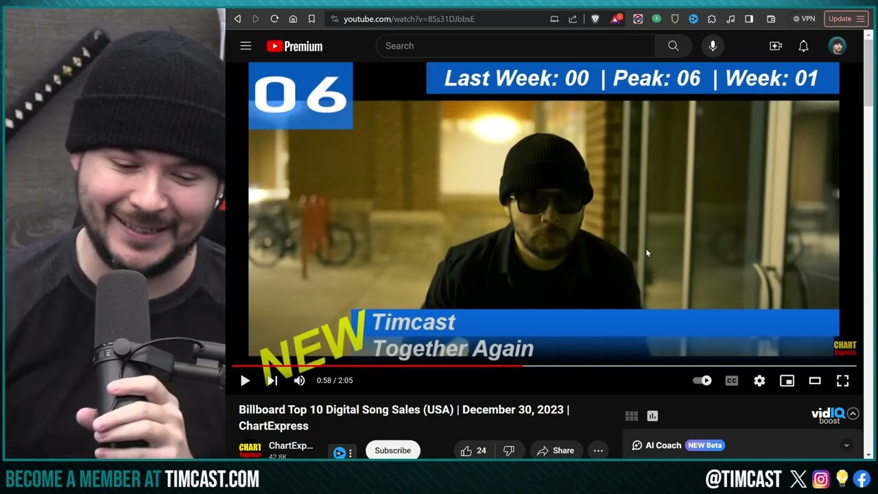Timcast Song Together Again NOT TRACKED Over "ERROR" STILL Hit #6 On Billboard, THEY CANT STOP US