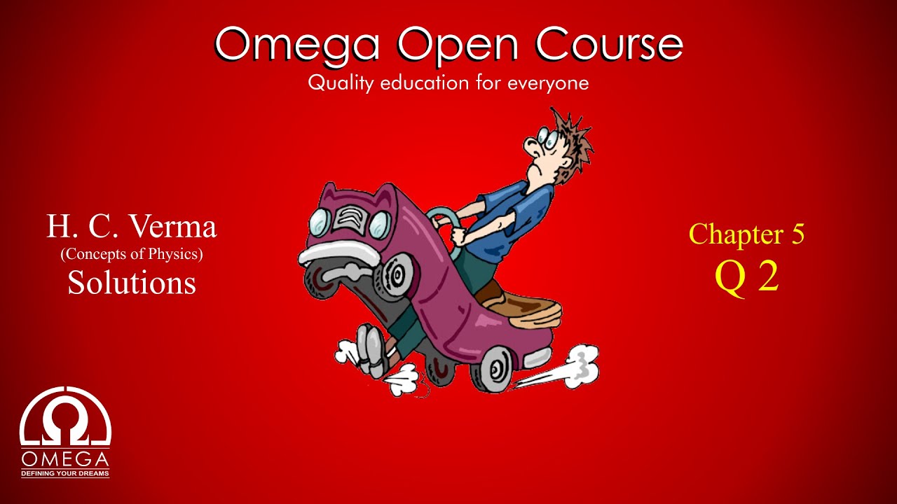 H. C. Verma Solutions - Chapter 5, Question 2 iit jee exam pattern