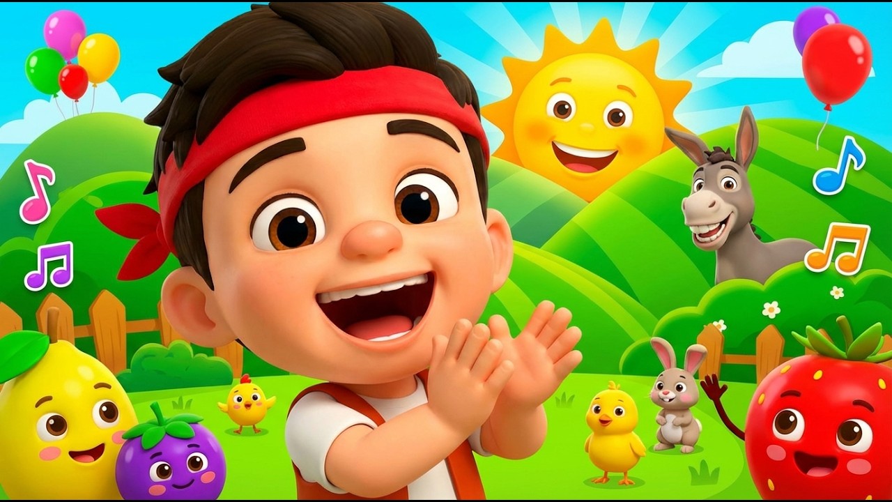 Bate Palmele Asa & Daca Vesel se Traieste 🎵 Cantecele Copii Dans Miscare si Educatie | LumiKIDS TV