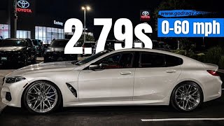 BMW M850i BM3 93 Acceleration *0-100KPH* *100-200KPH* *1/4 Mile*