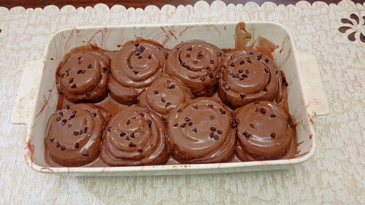 سينابون بالشوكولاته بجد في حته تانيه خالص 🔔👍 اللي مجربوش فايته كتير