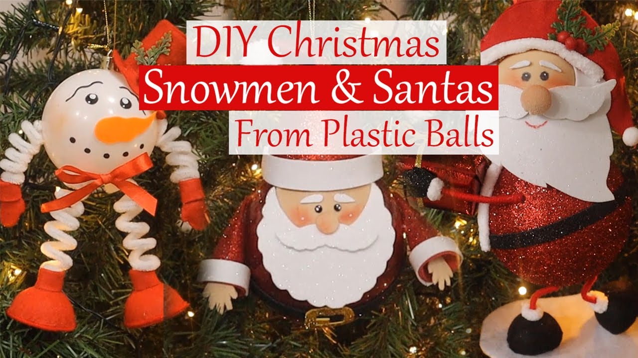 5 Christmas Ornaments You’ll Want To Make From Plastic Balls