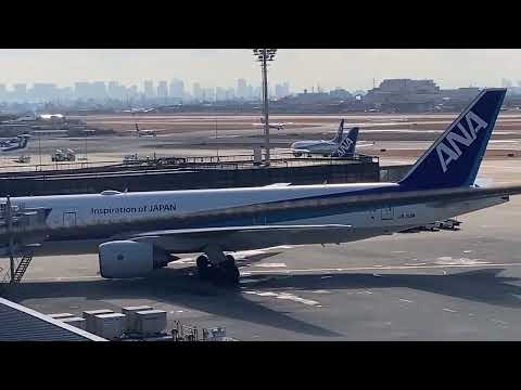 伊丹着陸 B787 (ITM トップランディング)