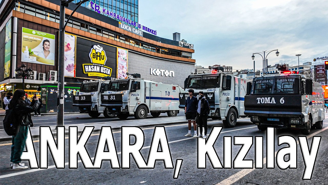 Kızılay Akşam Yürüyüş Turu | 4K Evening Walking Tour in Heart of Ankara