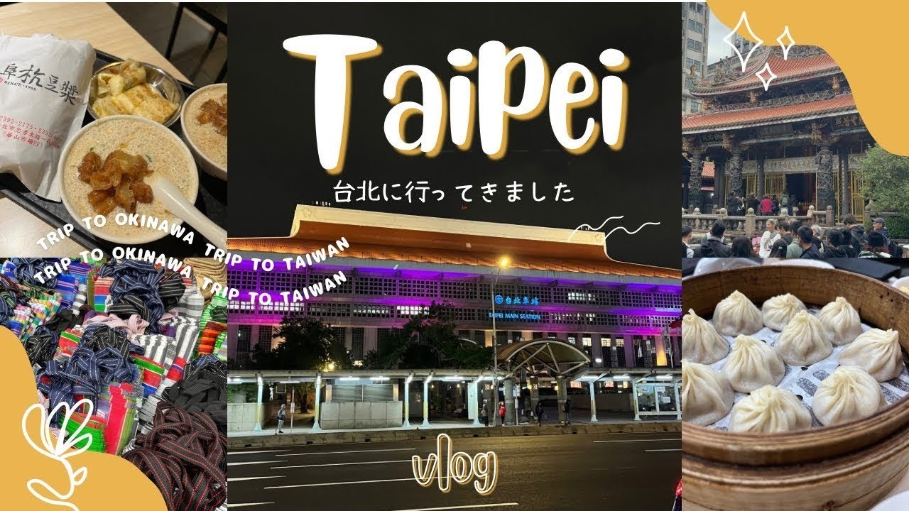 【台湾vlog】初めての台湾旅行🇹🇼 シーザーパークホテル台北/グルメ/買い物/迪化街/龍山寺