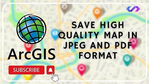 Save High Quality Map in JPEG and PDF Format in ArcGIS || GIS Tutorials for Beginners