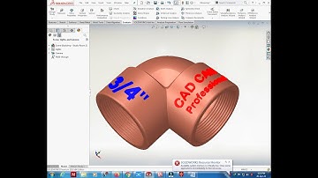 SolidWorks Tutorial How to make a 3/4" Elbow