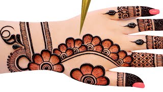 Very Simple Unique Style Mehndi Design For Back Handnew Easy Mehndi Design 2026 Designs