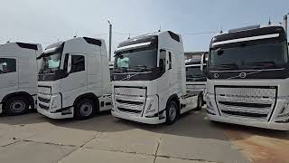 обзор 9-тягачей  VOLVO FH500, камеры, датчики давления в шинах,