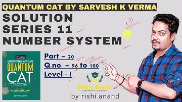 #Number_System part 20 Quantum Cat by Sarvesh k Verma Solution Series 11