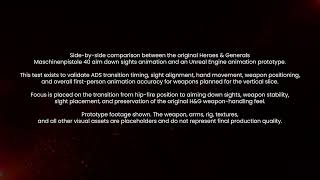 Heroes & Generals UE5 MP40 Test Aim Down Sights Animation Validation (Unreal Prototype)
