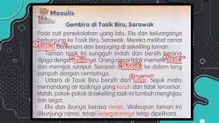 Bahasa Melayu Tahun 2 : Gembira di Tasik Biru (Buku Teks Jilid 2 m/s 25)