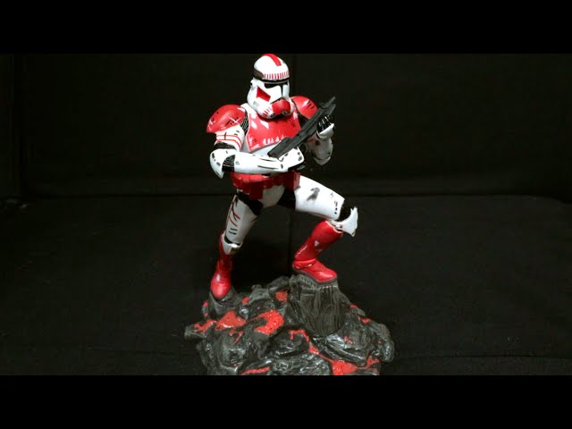 Figura De Star Wars - Clone Trooper Comandante Edición Rara - 7 Pulgadas