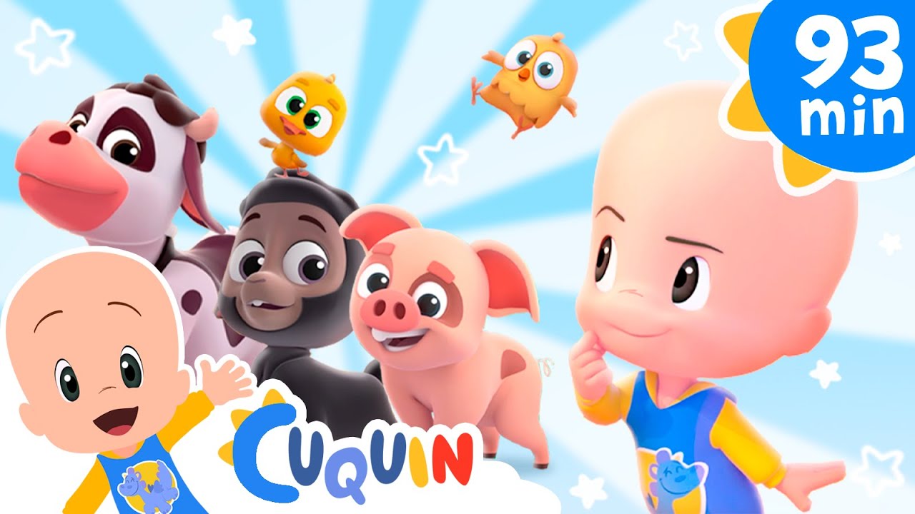 En la granja de Cuquín 🐑🐄🐖 y más canciones infantiles para bebés con Cleo y Cuquín