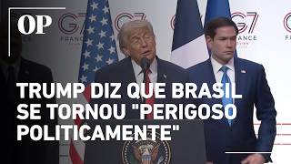 Trump reage à condenação de Eduardo Bolsonaro e diz que situação política no Brasil é perigosa
