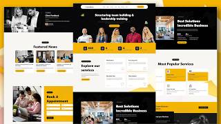 Business Consulting Website Design | Full Responsive Website (HTML CSS JS) |