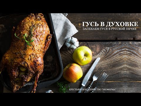Как испечь гуся с гречкой и печью в духовке