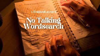 ASMR No Talking Word Search | Fall Asleep | Calming Sounds, Whispering, Soft voice, Scratching screenshot 1