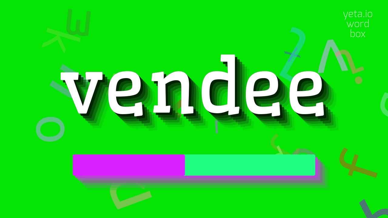 VENDEE HOW TO PRONOUNCE IT? YouTube
