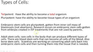 Basics of Cells BIOL 107