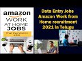 Data Entry Jobs |Amazon Work from Home recruitment 2021 in Telugu |Abhi Tech Tips