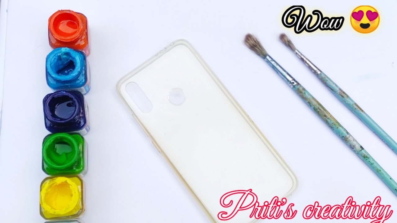 Mobile cover Diy idea Easy Mobile cover painting at home By
