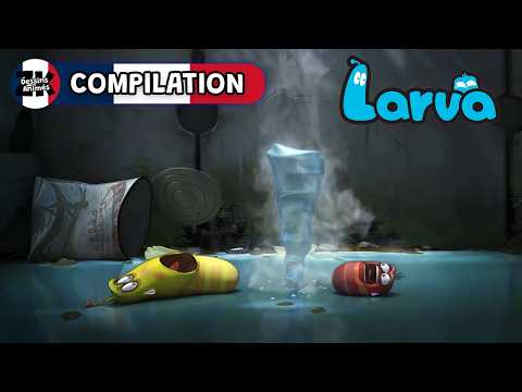 Un chemin de glace dangereux + Plus encore ! 🧊 Larva 🐛 Compilation de 30+ min | ZK Dessins Animés