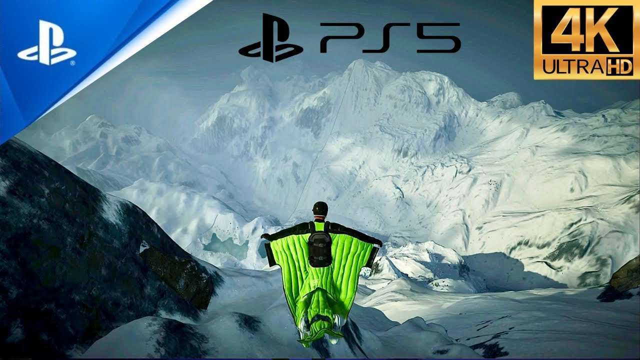 Steep Wingsuit Jump High Definition