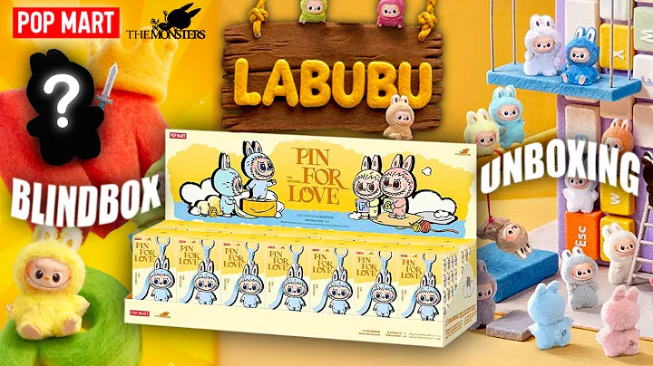 [ASMR] Pop Mart Labubu Pin For Love A-M Full Set Blind box Unboxing Part 1 Vinyl Face Plush Pendant