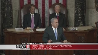 Israeli Prime Minister Benjamin Netanyahu declares election victory