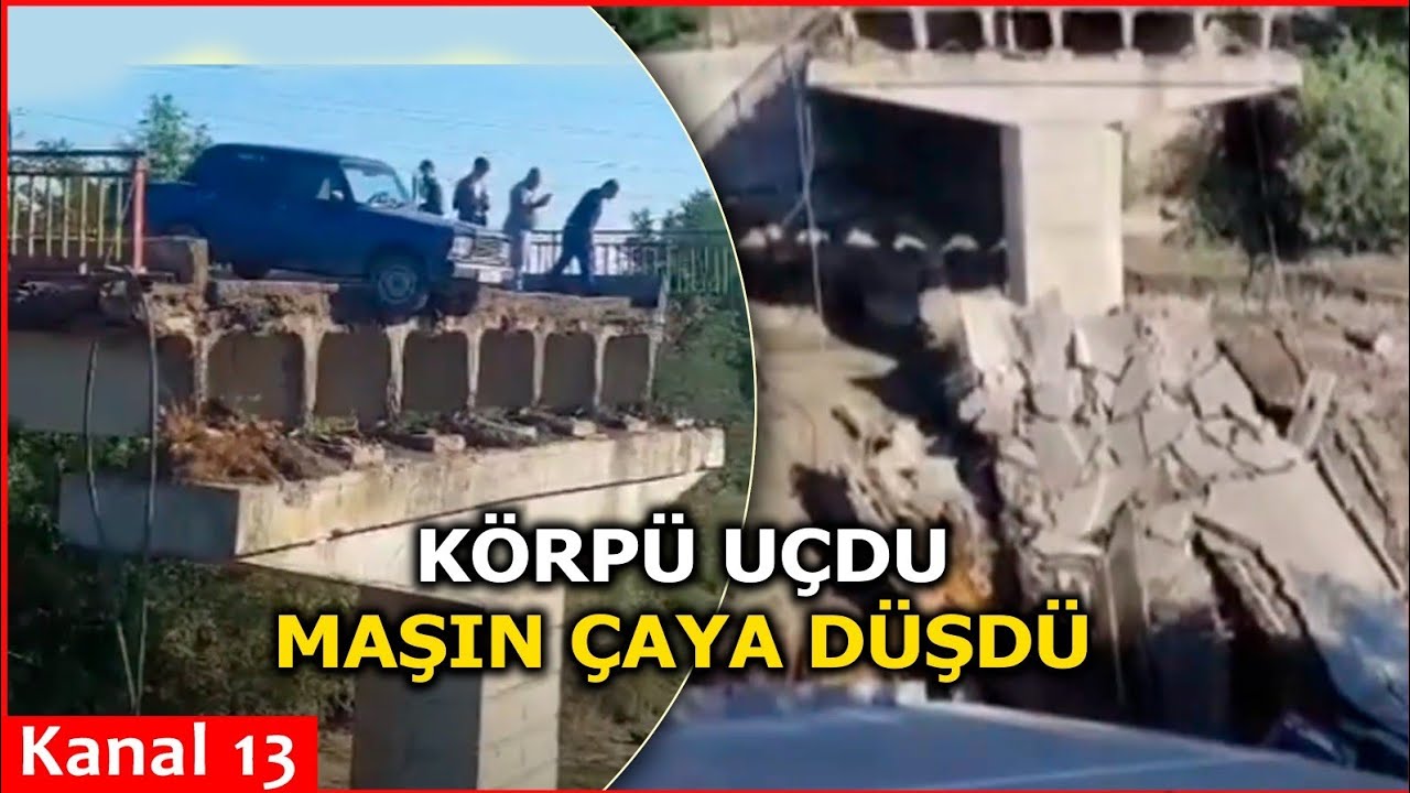 Xaçmazda MAGİSTRAL KÖRPÜ UÇDU - Şəhərlər arası HƏRƏKƏT BAĞLANDI: Xəsarət alanlar var