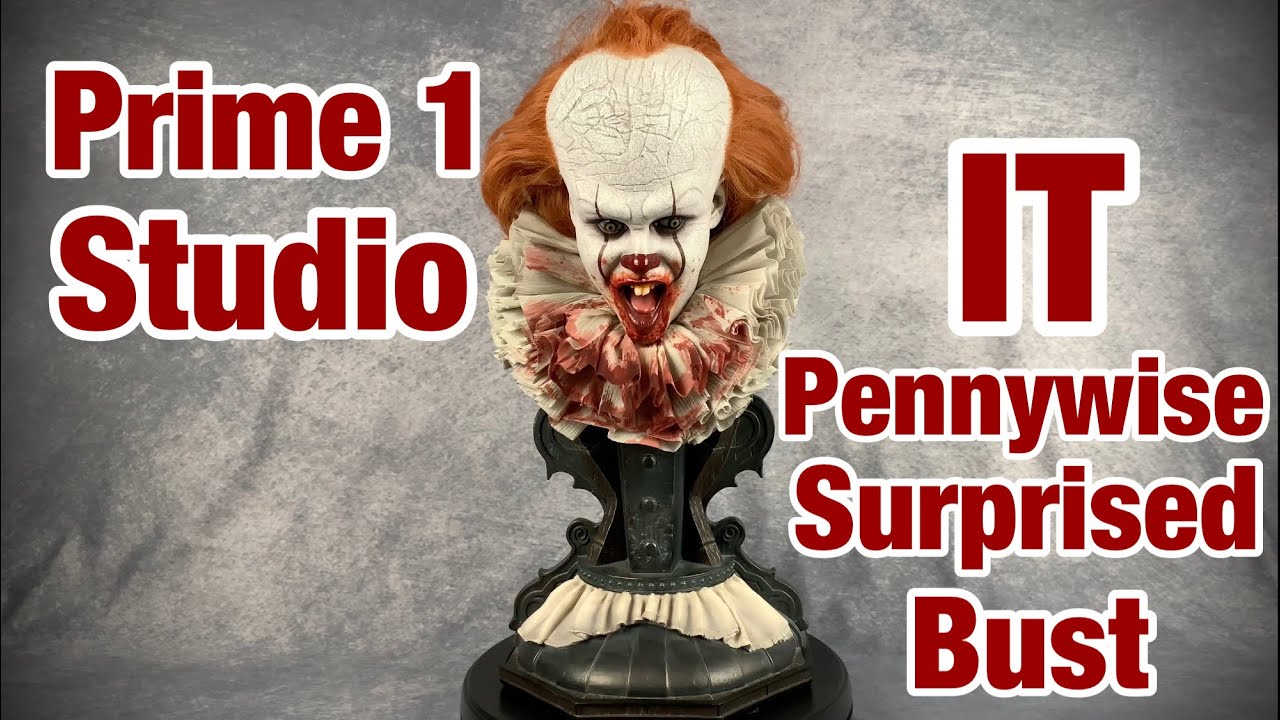 Prime 1 Studio: IT Pennywise 'Surprised' Bust 4K Review