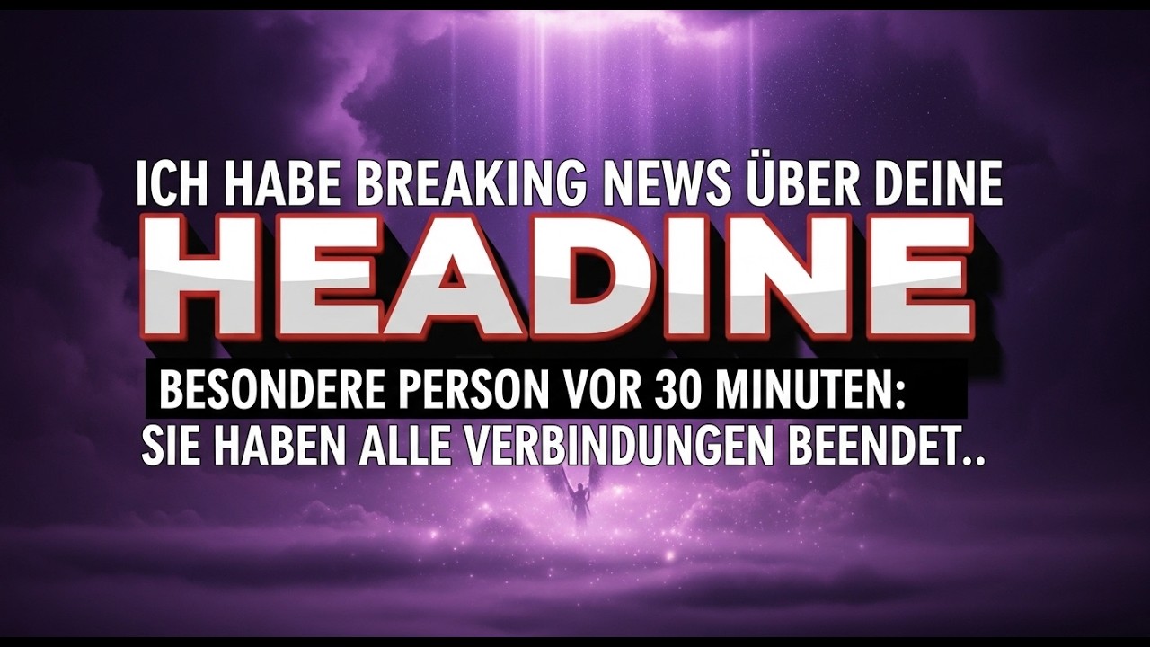 Engelsbotschaft: Sie haben es vor 30 Minuten beendet!