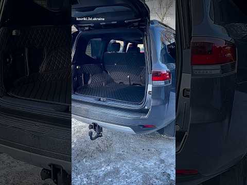 3D килимок в багажник Toyota Land Cruiser 300 (Тойота Ленд Крузер 300) з екошкіри, повний захист, видео 3