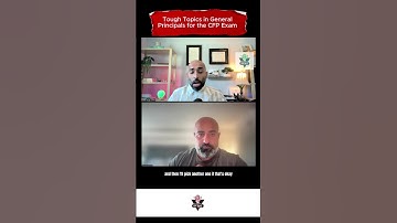 TOUGH General Principles Topics for the CFP Exam