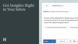 Email Harvey and Get Answers On the Go