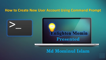 How to Create New User Account Using The Net User Command  Bangla |||   Enlighten Momin