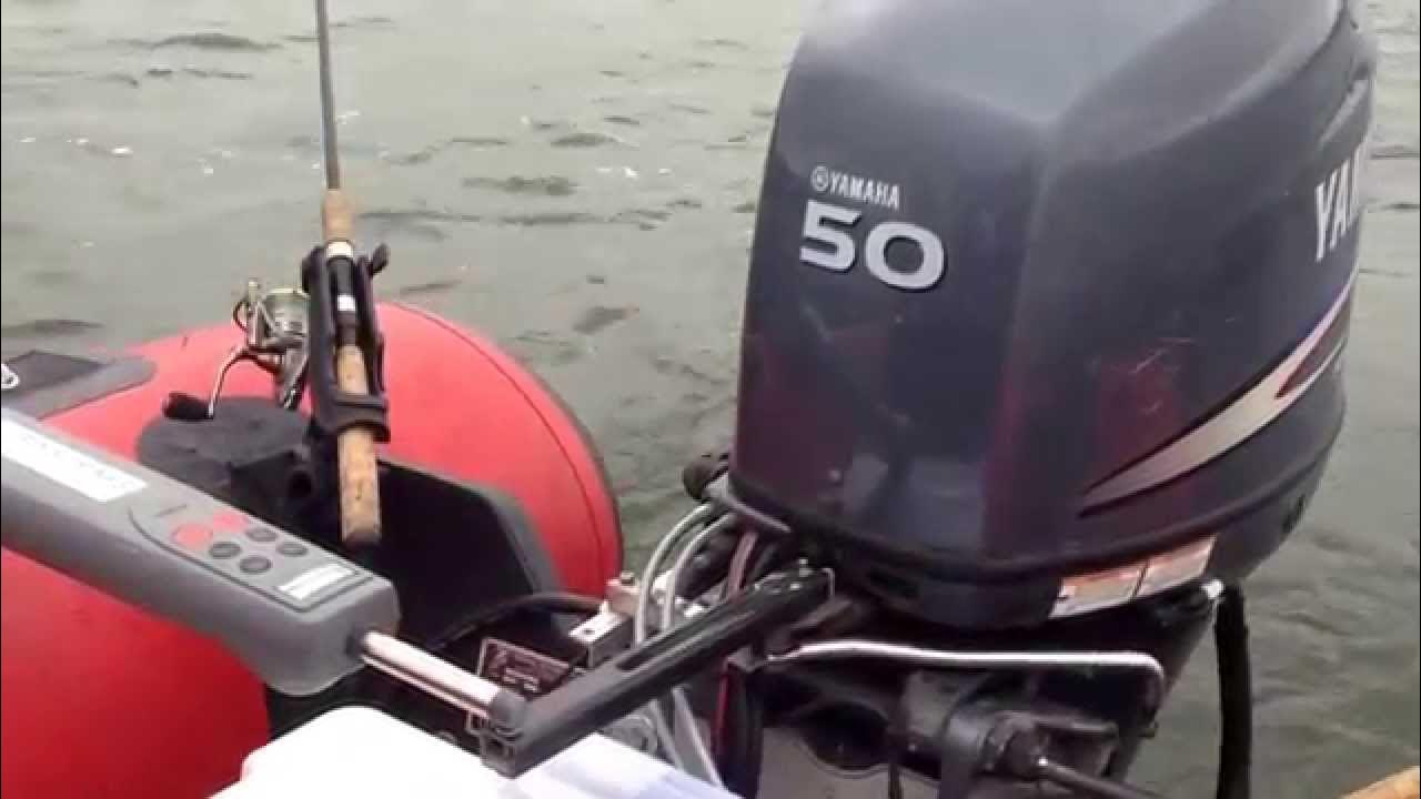 Raymarine ST1000+ autopilot works with Yamaha F50 outboard in Troll