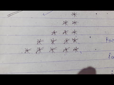 Star pattern program in c language || part-1