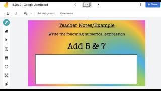 Writing Numerical Expressions